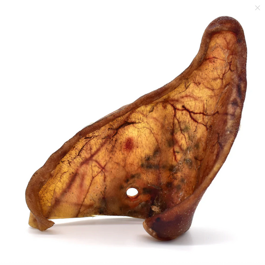 Oreilles de porc séchées pour chien - lot de 3